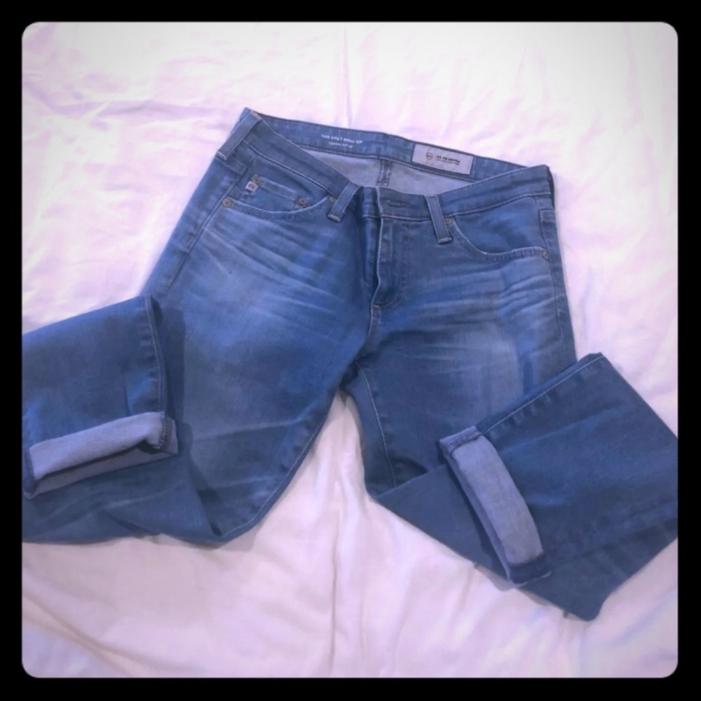 Adriano Goldscmeid AGed 26 stilt roll up jeans